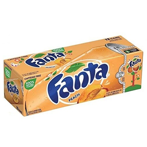 Fanta Peach 12fl.oz (355ml) 12-Pack Cans – American Candys