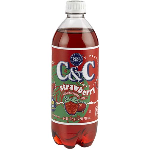 C&C Soda Strawberry Bottle 710ml – Single