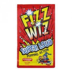 Fizz Wiz Strawberry Popping Candy 4.9g