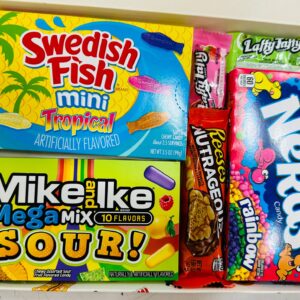 American Candy Gift Box Laffy Taffy/Nerds/Mike & Ike/Swedish Fish