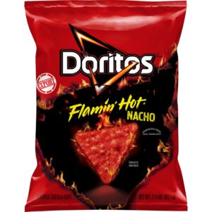 Doritos Flamin' Hot Nacho Flavored Tortilla Chips, (92.1g)