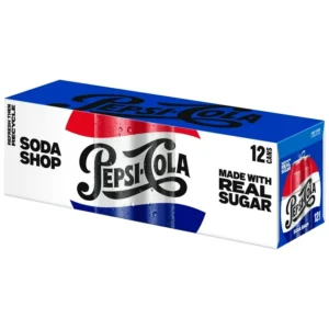 Pepsi Made with Real Sugar Cola 12 fl oz, (355ml) 12 Pack