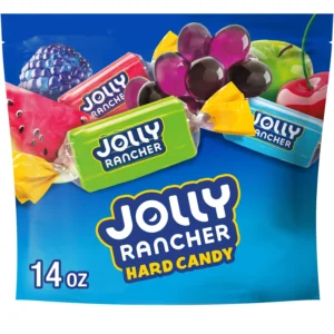 Jolly Rancher Assorted Fruit Flavored Hard Candy, Resealable Bag, 14 oz, (396g)