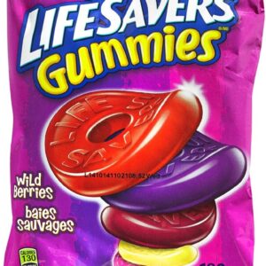 Pack Of 1 Life Savers Wild Berries Gummy Candy, (180g)