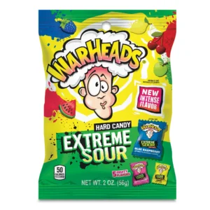 WarHeads Extreme Sour Hard Candy, 2 oz, (56g)