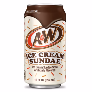 A&W Ice Cream Sundae Soda Pop, 12 fl oz, (355ml)