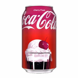 Coca-Cola Cherry Float Soda Pop , 12 fl oz, (355ml)