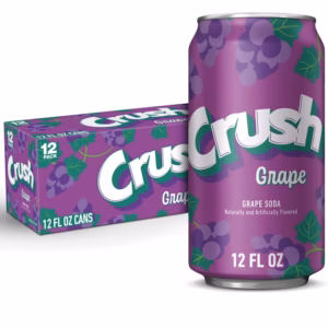 Crush Grape Soda Pop, 12 fl oz, 355ml, 12 Pack Cans
