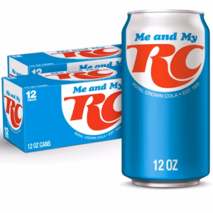 RC Cola Soda Pop, 12 fl oz, 355ml,12 Pack Cans.